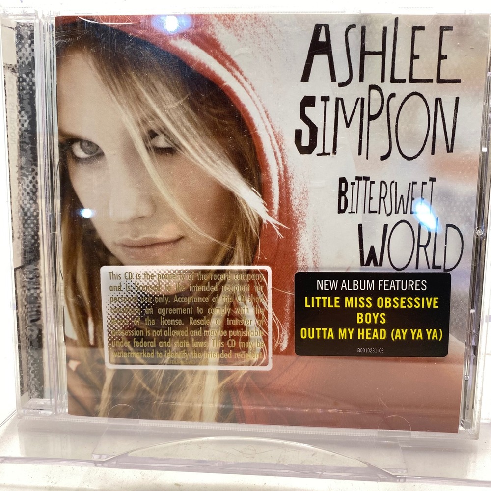 Ashlee Simpson‎ Bittersweet World CD Album 2008 Geffen Records Pop Rock